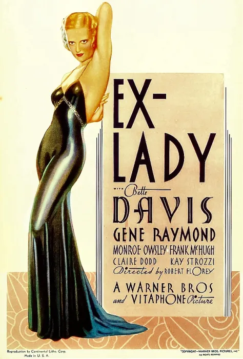 Framed Print : EX-LADY, Bette Davis on midget window card, 1933