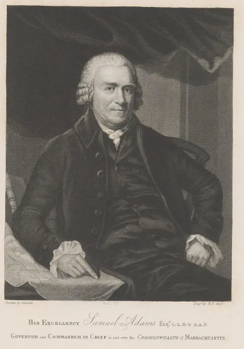 Framed Print : His Excellency Samuel Adams, was Governor of the Commonwealth of Massachusetts, and Commander in Chief of the Militia of the Commonwealth of Massachusetts