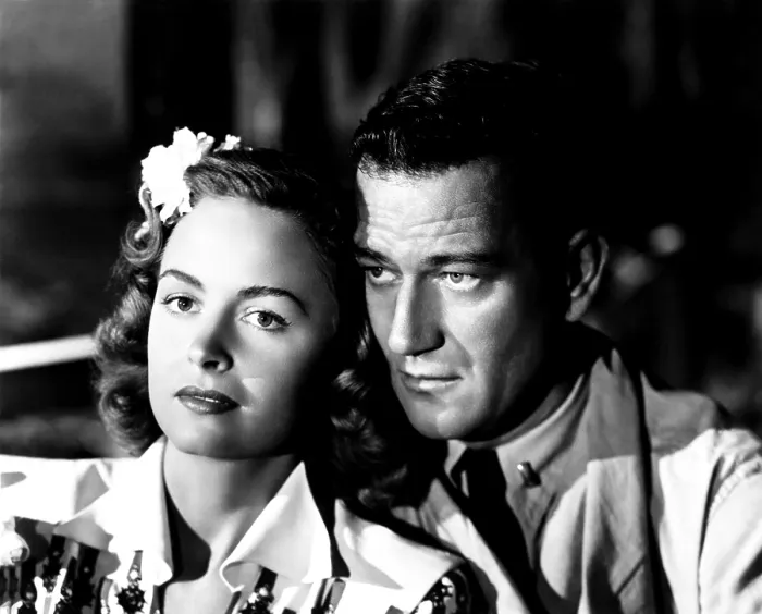 Framed Print : THEY WERE EXPENDABLE, Donna Reed, John Wayne, 1945 Framed Print : THEY WERE EXPENDABLE, Donna Reed, John Wayne, 1945
