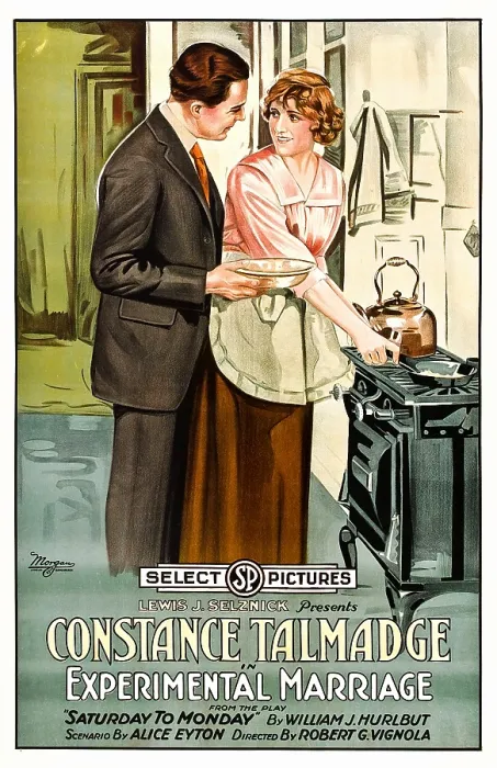 Framed Print : EXPERIMENTAL MARRIAGE, from left: Harrison Ford, Constance Talmadge, 1919