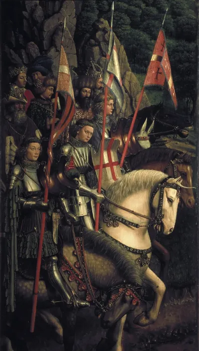 Framed Print : EYCK, Jan van (1390-1441); EYCK, Hubert van (1370-1426). The Ghent Altarpiece or Adoration of the Mystic Lamb. 1425-1432. BELGIUM. Ghent. Saint Bavo Cathedral