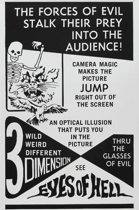 Framed Print : EYES OF HELL, (aka THE MASK), US poster, 1961