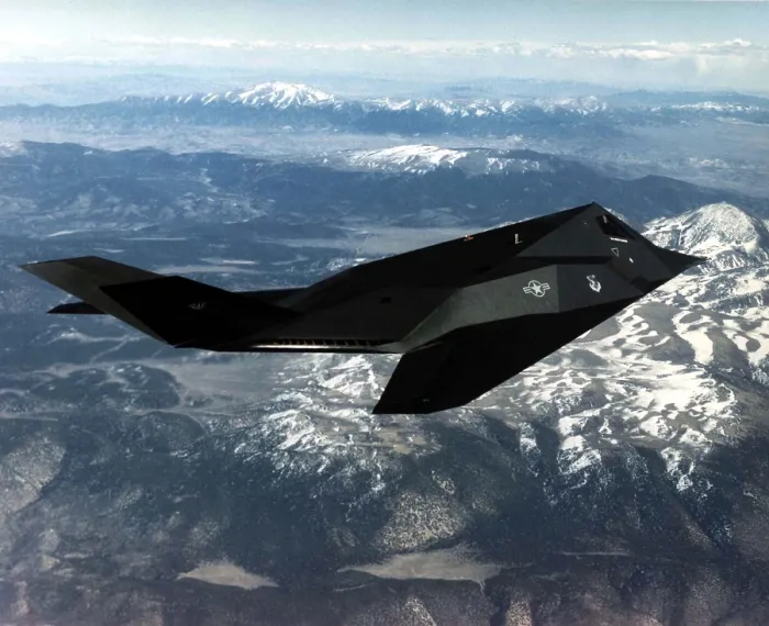 Framed Print : F-117A Nighthawk was the first operational aircraft designed to exploit low-observable stealth technology. Introduced in 1983 it remained top secret until 1988