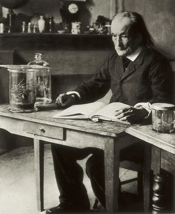 Framed Print : FABRE, Jean Henri Casimir (1823-1915). Frech entomologist and science divulgator. AISA / Everett Collection**US SALES ONLY**