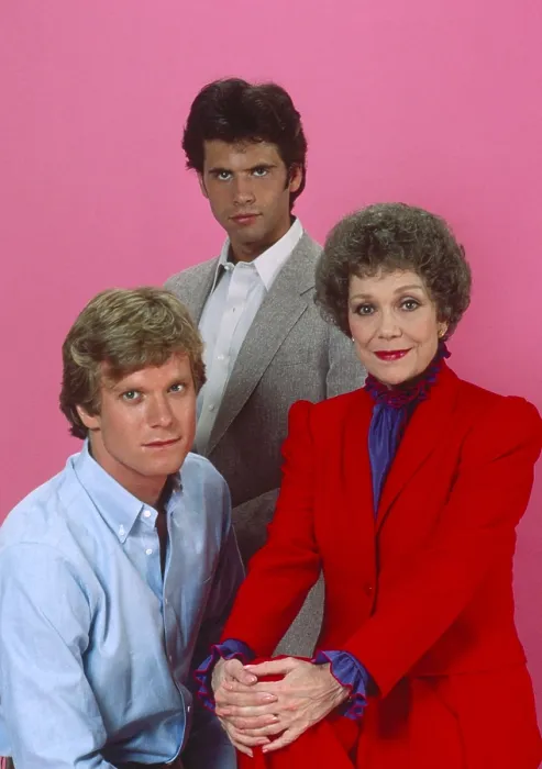 Framed Print : FALCON CREST, from left: Robert Foxworth, Lorenzo Lamas, Jane Wyman, (July 1981), 1981-90 Framed Print : FALCON CREST, from left: Robert Foxworth, Lorenzo Lamas, Jane Wyman, (July 1981), 1981-90