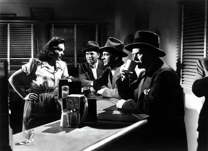 Framed Print : FALLEN ANGEL, Linda Darnell, Bruce Cabot, Dana Andrews, Charles Bickford, 1945, TM and Copyright (c) 20th Century Fox Film Corp. All rights reserved Framed Print : FALLEN ANGEL, Linda Darnell, Bruce Cabot, Dana Andrews, Charles Bickford, 1945, TM and Copyright (c) 20th Century Fox Film Corp. All rights reserved