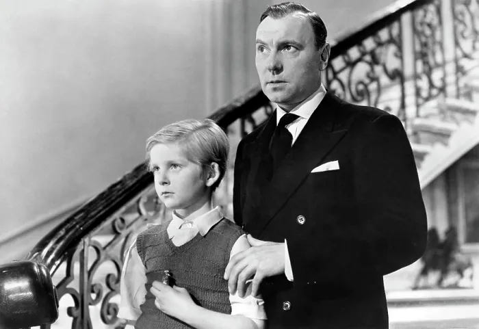 Framed Print : THE FALLEN IDOL, from left: Bobby Henrey, Ralph Richardson, 1948