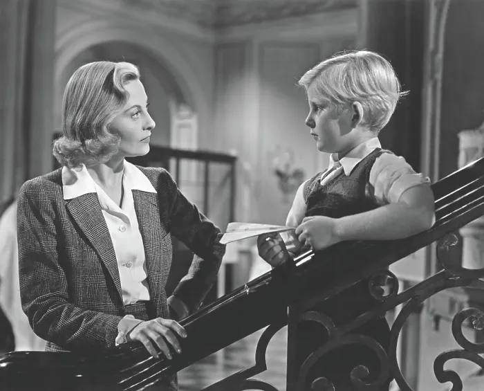 Framed Print : THE FALLEN IDOL, from left: Michele Morgan, Bobby Henrey, 1948