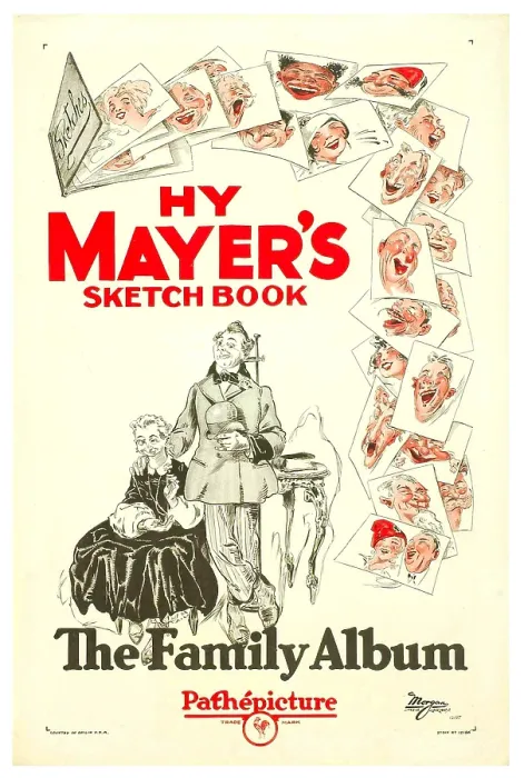 Framed Print : THE FAMILY ALBUM, poster featuring cartoon animation by Henry Hy Mayer, 1926