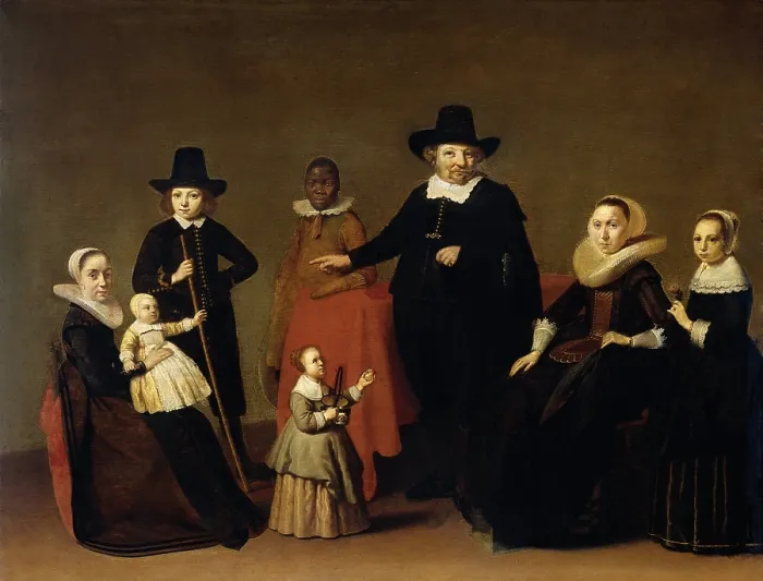 Framed Print : Family Group with a Black Man, by Willem Duyster, 1631-33, Dutch painting, oil on panel Framed Print : Family Group with a Black Man, by Willem Duyster, 1631-33, Dutch painting, oil on panel