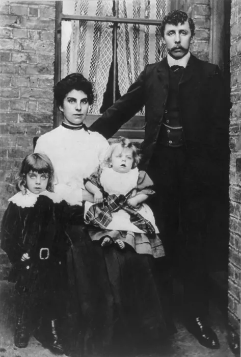 Framed Print : Family group of survivors of the sinking of the Titanic, 1912