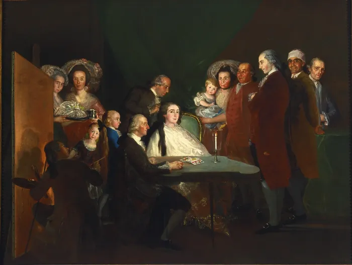 Framed Print : The Family of Luis de Borbon Posing for Goya, by Francisco Goya y Lucientes, 1784, 18th Century, oil on canvas, cm 248 x 330 - Italy, Emilia Romagna, Parma, Corte di Mamiano Framed Print : The Family of Luis de Borbon Posing for Goya, by Francisco Goya y Lucientes, 1784, 18th Century, oil on canvas, cm 248 x 330 - Italy, Emilia Romagna, Parma, Corte di Mamiano