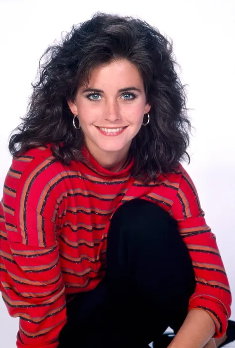 Framed Print : FAMILY TIES, Courteney Cox, (Season 5, 1987), 1982-89 Framed Print : FAMILY TIES, Courteney Cox, (Season 5, 1987), 1982-89