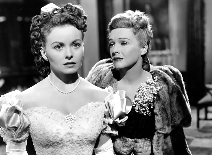 Framed Print : THE FAN, from left, Jeanne Crain, Madeleine Carroll, 1949, TM and Copyright 20th Century-Fox Film Corp. All Rights Reserved