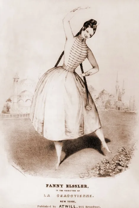 Framed Print : Fanny Elssler (1810-1884). Austrian ballerina, dancing as the character of La Cracovienne from Mazilier's ballet La Gipsy Framed Print : Fanny Elssler (1810-1884). Austrian ballerina, dancing as the character of La Cracovienne from Mazilier's ballet La Gipsy