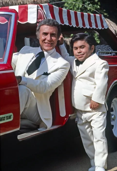 Framed Print : FANTASY ISLAND, from left: Ricardo Montalban, Herve Villechaize, (October 1979), 1978-84 Framed Print : FANTASY ISLAND, from left: Ricardo Montalban, Herve Villechaize, (October 1979), 1978-84