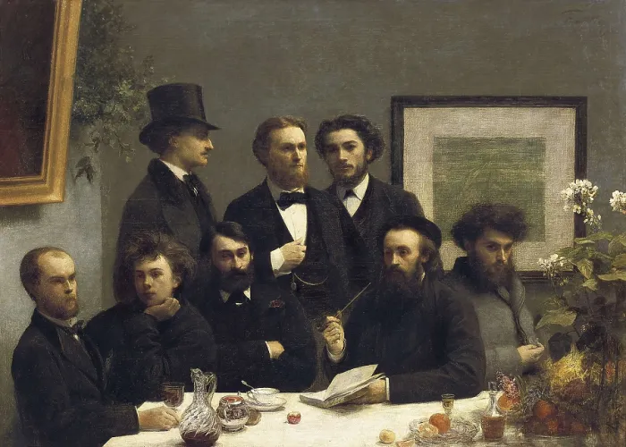 Framed Print : FANTIN-LATOUR, Henri-Thodore (1836-1904). A Corner of the Table. 1872