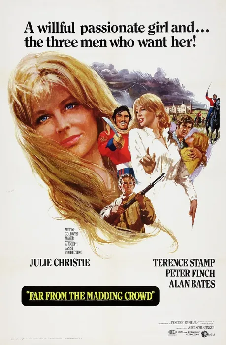 Framed Print : FAR FROM THE MADDING CROWD, Julie Christie, Peter Finch, Terence Stamp, Alan Bates, 1967 Framed Print : FAR FROM THE MADDING CROWD, Julie Christie, Peter Finch, Terence Stamp, Alan Bates, 1967