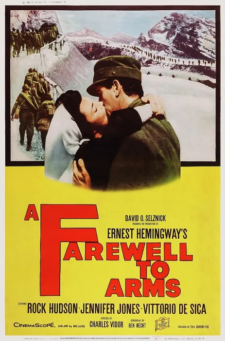 Framed Print : A FAREWELL TO ARMS, US poster, from left: Jennifer Jones, Rock Hudson, 1957, TM & Copyright 20th Century Fox Film Corp. / courtesy Everett Collection