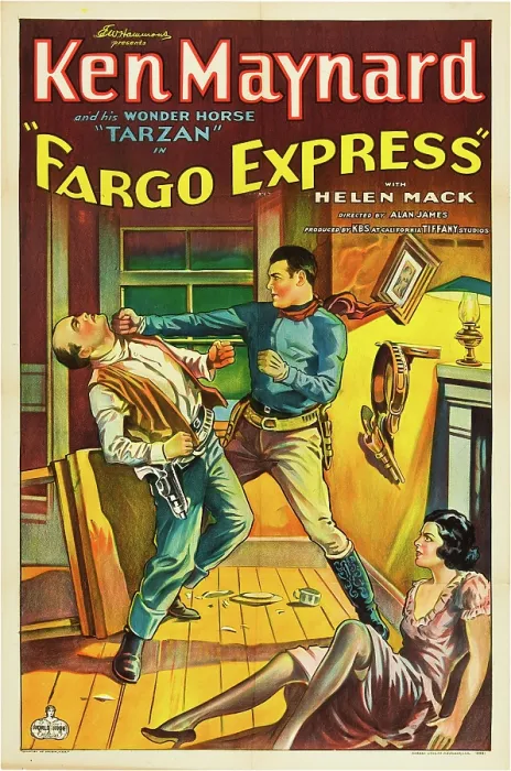 Framed Print : FARGO EXPRESS, right: Ken Maynard, 1933 Framed Print : FARGO EXPRESS, right: Ken Maynard, 1933