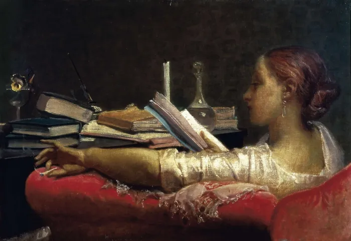 Framed Print : FARUFFINI, Federico (1831-1879). The Reader. 1864-1865. Oil on canvas. ITALY. Milan. Galleria d'Arte Moderna (Gallery of Modern Art). AISA / Everett Collection**US SALES ONLY** Framed Print : FARUFFINI, Federico (1831-1879). The Reader. 1864-1865. Oil on canvas. ITALY. Milan. Galleria d'Arte Moderna (Gallery of Modern Art). AISA / Everett Collection**US SALES ONLY**