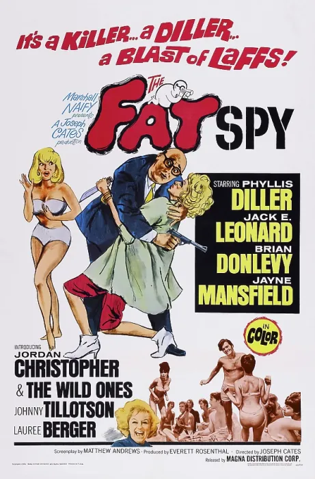 Framed Print : THE FAT SPY, US poster art, Jayne Mansfield, Phyllis Diller, 1965 Framed Print : THE FAT SPY, US poster art, Jayne Mansfield, Phyllis Diller, 1965