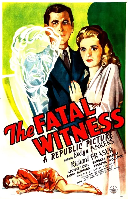 Framed Print : THE FATAL WITNESS, US poster, top center from left: Richard Fraser, Evelyn Ankers, 1945