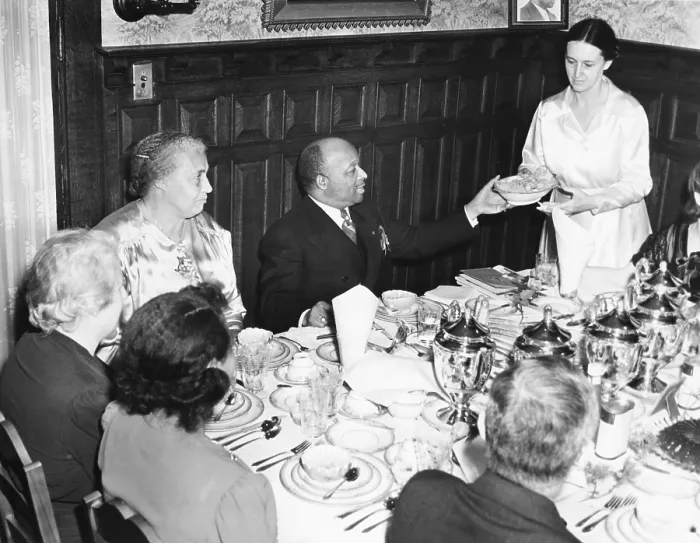 Framed Print : Father Divine, and his spiritual wife Sister Penny open an extension heaven in New Rochelle, N.Y. Nov. 26, 1939