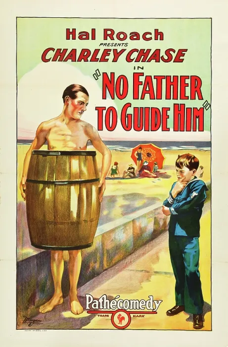 Framed Print : NO FATHER TO GUIDE HIM, left: Charley Chase, 1925