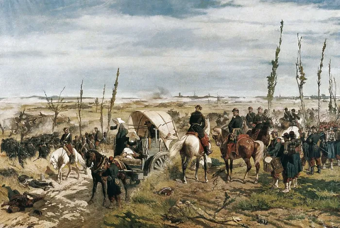 Framed Print : FATTORI, Giovanni (1825-1908). The Italian Camp at the Battle of Magenta. 1862. Oil on canvas. ITALY. Florence. Galleria d'Arte Moderna. Palazzo Pitti (Gallery of Modern Art)