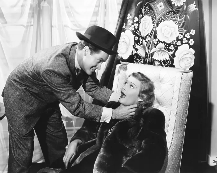 Framed Print : MY FAVORITE BLONDE, from left: Bob Hope, Madeleine Carroll, 1942