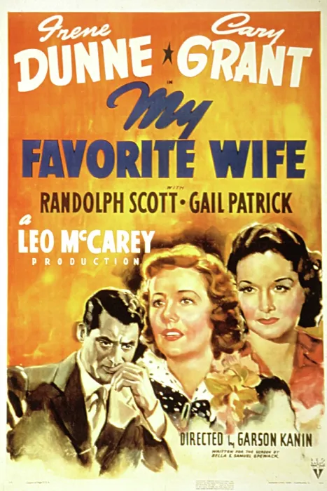 Framed Print : MY FAVORITE WIFE, Cary Grant, Irene Dunne, Gail Patrick, 1940