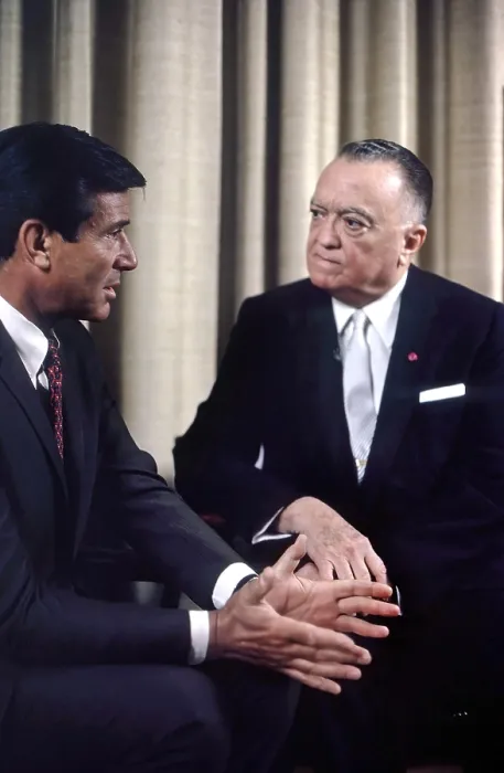Framed Print : THE F.B.I. from left: Efrem Zimbalist Jr. J. Edgar Hoover, (1967), 1966-74