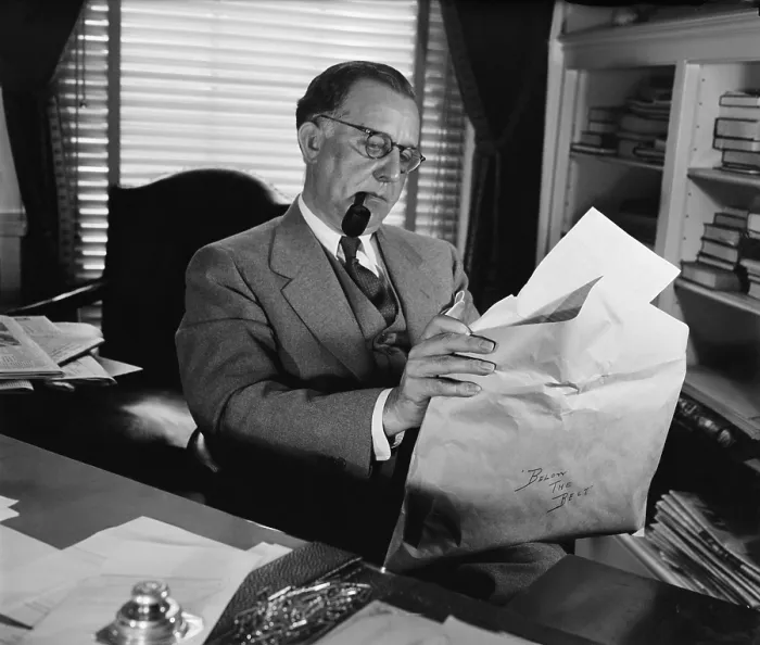 Framed Print : FDR's Press Secretary with below the belt letters. July 6, 1939