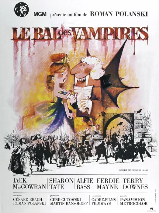 Framed Print : THE FEARLESS VAMPIRE KILLERS, (aka LE BAL DES VAMPIRES), French poster, 1967 Framed Print : THE FEARLESS VAMPIRE KILLERS, (aka LE BAL DES VAMPIRES), French poster, 1967