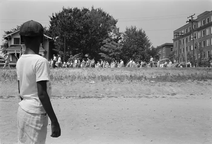 Framed Print : After the federally enforced desegregation of Central High School during the 1957-58 school year, Little Rock closed its high schools for the 1958-59 academic year