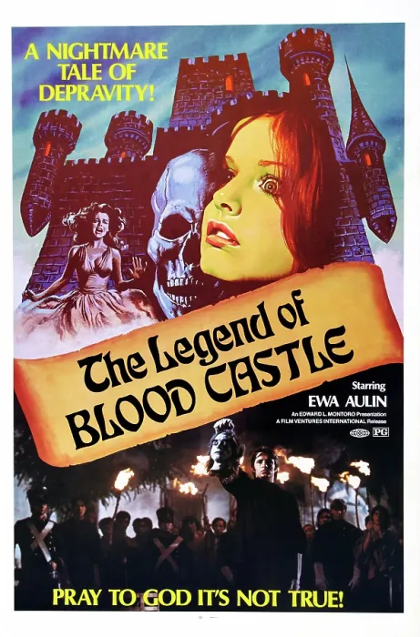 Framed Print : THE FEMALE BUTCHER, (aka CEREMONIA SANGRIENTA, aka BLOODY CEREMONY, aka BLOOD CASTLE, aka CONTESS DRACULA, aka THE BLOODY COUNTESS, aka THE LEGEND OF BLOOD CASTLE), US poster art