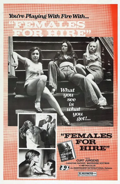 Framed Print : FEMALES FOR HIRE, (aka BEDROOM STEWARDESSES, aka DER ARZT VON ST. PAULI), US poster, 1968