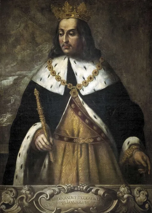 Framed Print : FERDINAND II 'the Catholic' (1452-1516). Anonymous portrait of Ferdinand II. Oil on canvas. SPAIN. Valencia. Generalitat Palace. AISA / Everett Collection**US SALES ONLY**
