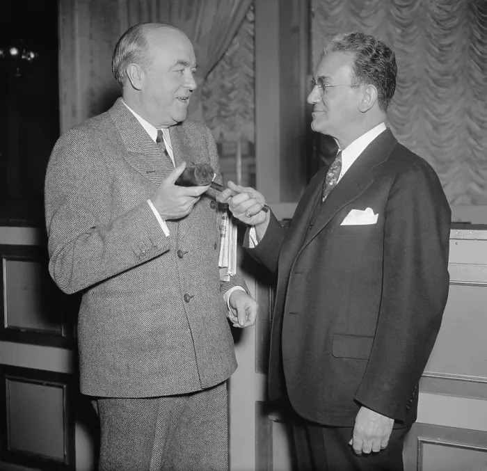 Framed Print : Ferdinand Pecora on right New York Supreme Court Justice