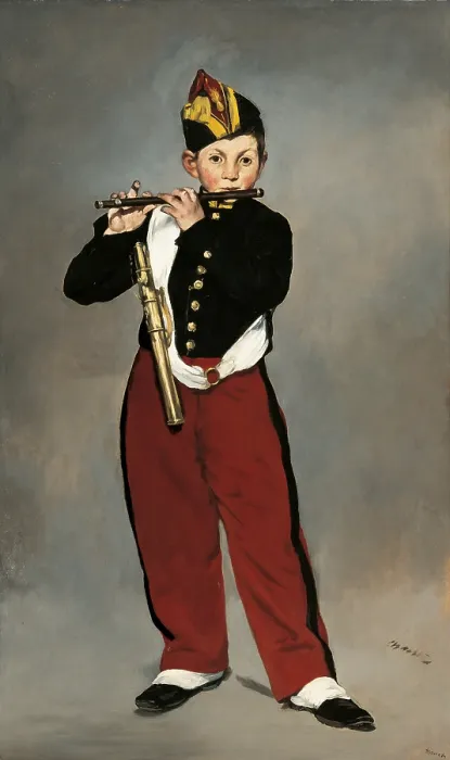 Framed Print : The Fifer or Young Flautist (Le Joueur de fifre), by Eduard Manet, 1866, 19th Century, oil on canvas, 160 x 98 cm - France, Paris, Muse d'Orsay. Whole artwork view