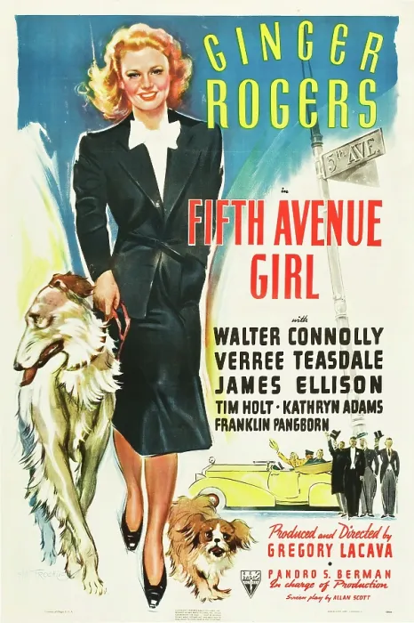 Framed Print : FIFTH AVENUE GIRL, Ginger Rogers, 1939 Framed Print : FIFTH AVENUE GIRL, Ginger Rogers, 1939