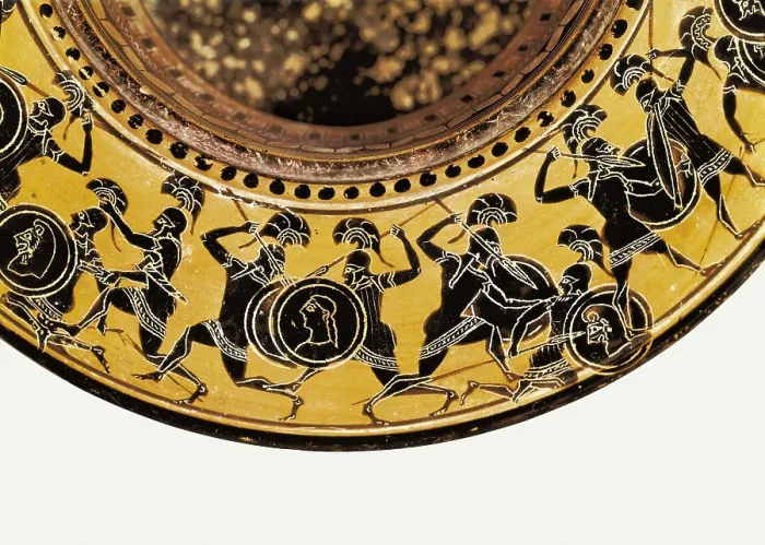 Framed Print : Fight scene. 501 BC. Upper detail. Archaic Greek art. Ceramics. FRANCE. Paris. Louvre Museum. AISA / Everett Collection**US SALES ONLY** Framed Print : Fight scene. 501 BC. Upper detail. Archaic Greek art. Ceramics. FRANCE. Paris. Louvre Museum. AISA / Everett Collection**US SALES ONLY**