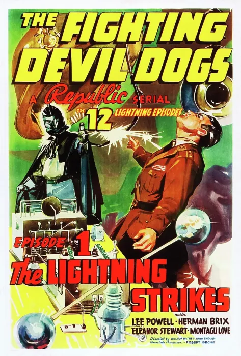 Framed Print : THE FIGHTING DEVIL DOGS, US poster art, Lee Powell, in Episode 1: The Lightning Strikes, 1938