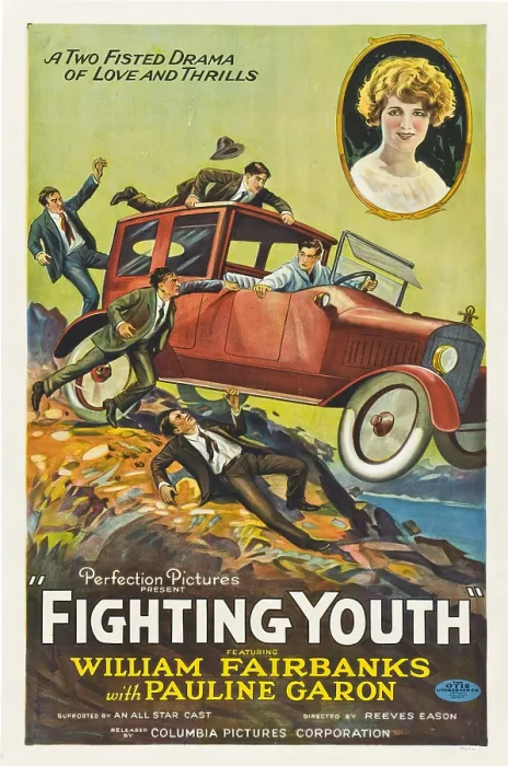 Framed Print : FIGHTING YOUTH, style A poster, top right: Pauline Garon, 1925