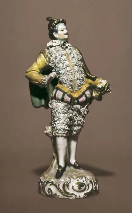 Framed Print : Figure of German porcelain (18th c.). Ceramics. AISA / Everett Collection (57047)**US SALES ONLY**