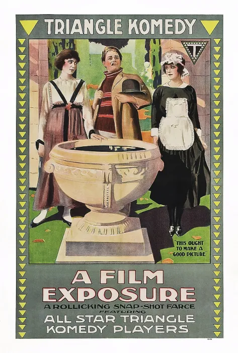 Framed Print : A FILM EXPOSURE, poster art, 1917 Framed Print : A FILM EXPOSURE, poster art, 1917