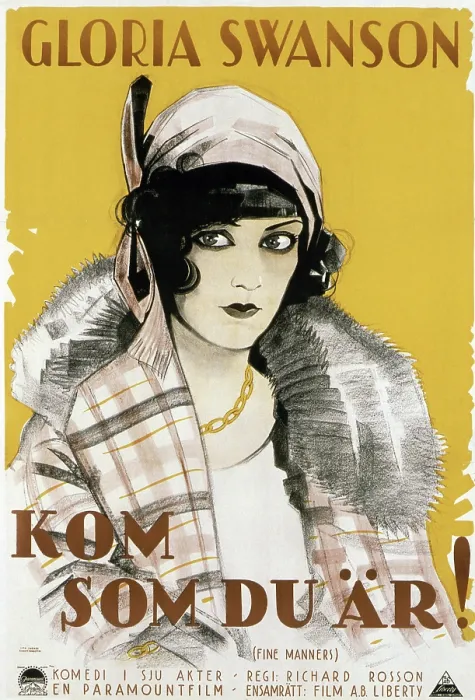 Framed Print : FINE MANNERS, (aka KOM SOM DU AR!), Gloria Swanson, 1926
