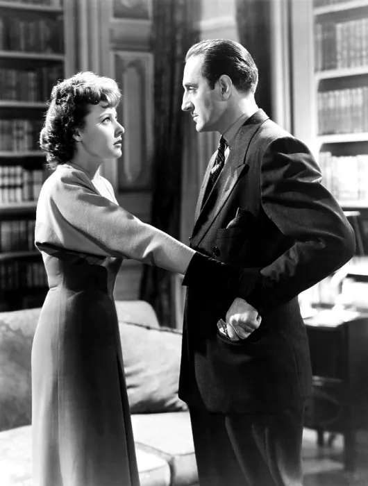 Framed Print : FINGERS AT THE WINDOW, from left, Laraine Day, Basil Rathbone, 1942 Framed Print : FINGERS AT THE WINDOW, from left, Laraine Day, Basil Rathbone, 1942