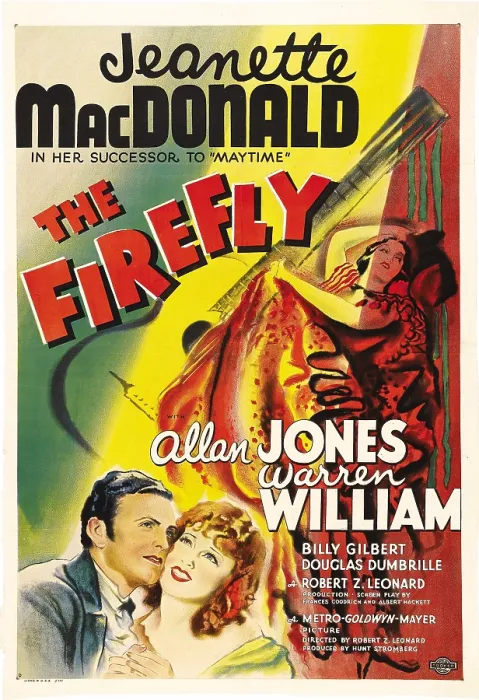 Framed Print : THE FIREFLY, bottom from left: Allan Jones, Jeanette MacDonald, 1937